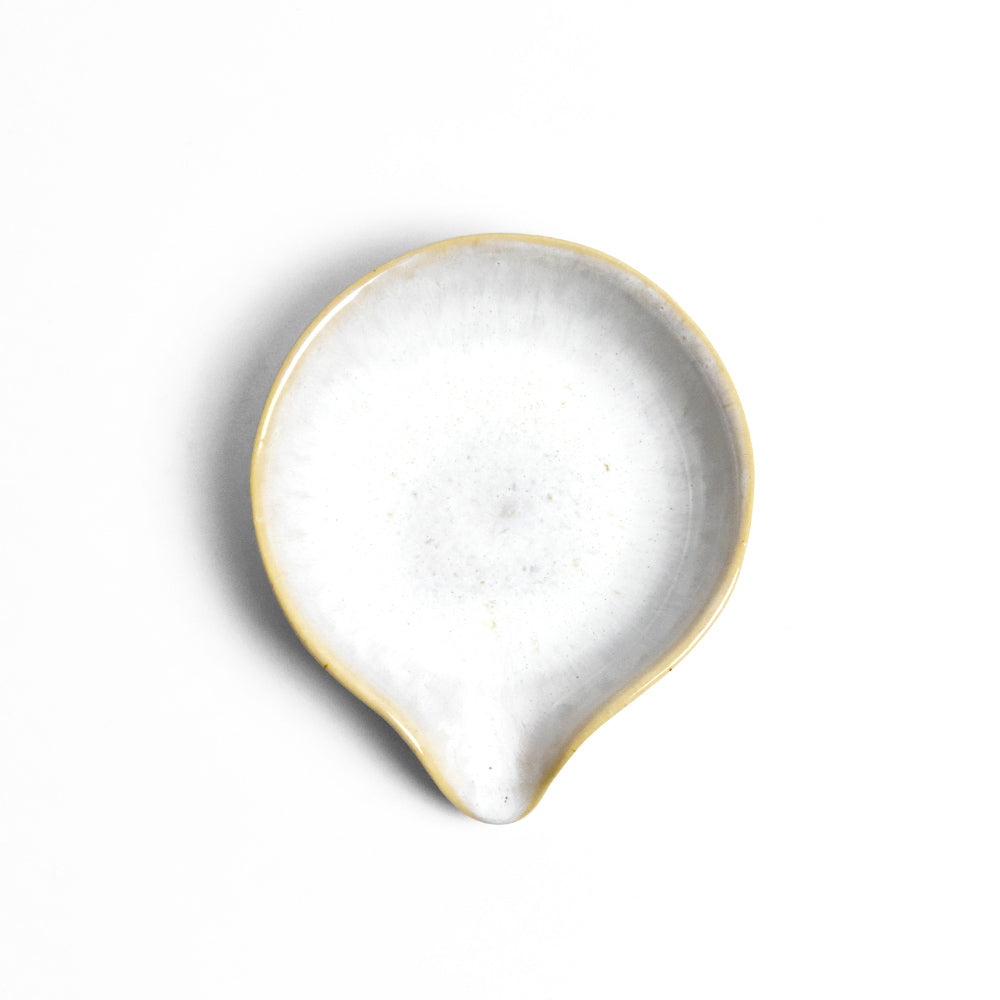 Repose-Cuillère En Céramique Blanche - Support Pour Cuillères, Spatules, Louches, Décor Noël, Pour Cuisine, 23,5 Cm, Design Pratique Et Décoratif