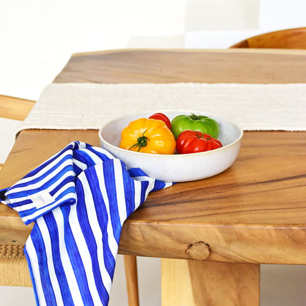 Plat de service rond | Blanc audacieux