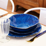 Assiette creuse Onda | Bleu abyssal