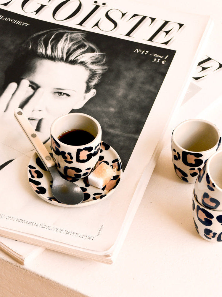 Set de 2 tasses expresso | Léopard