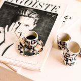 Set de 2 tasses expresso | Léopard