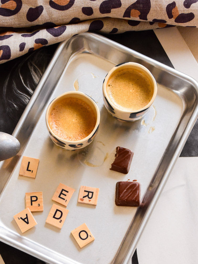 Set de 2 tasses expresso | Léopard