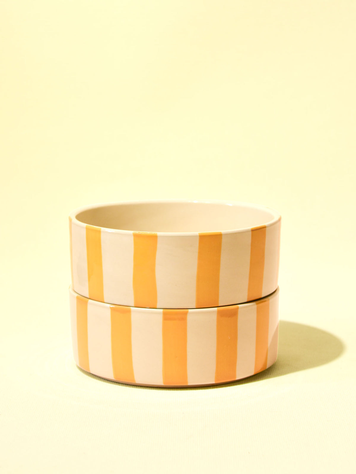 Assiette creuse | Jaune Linhas
