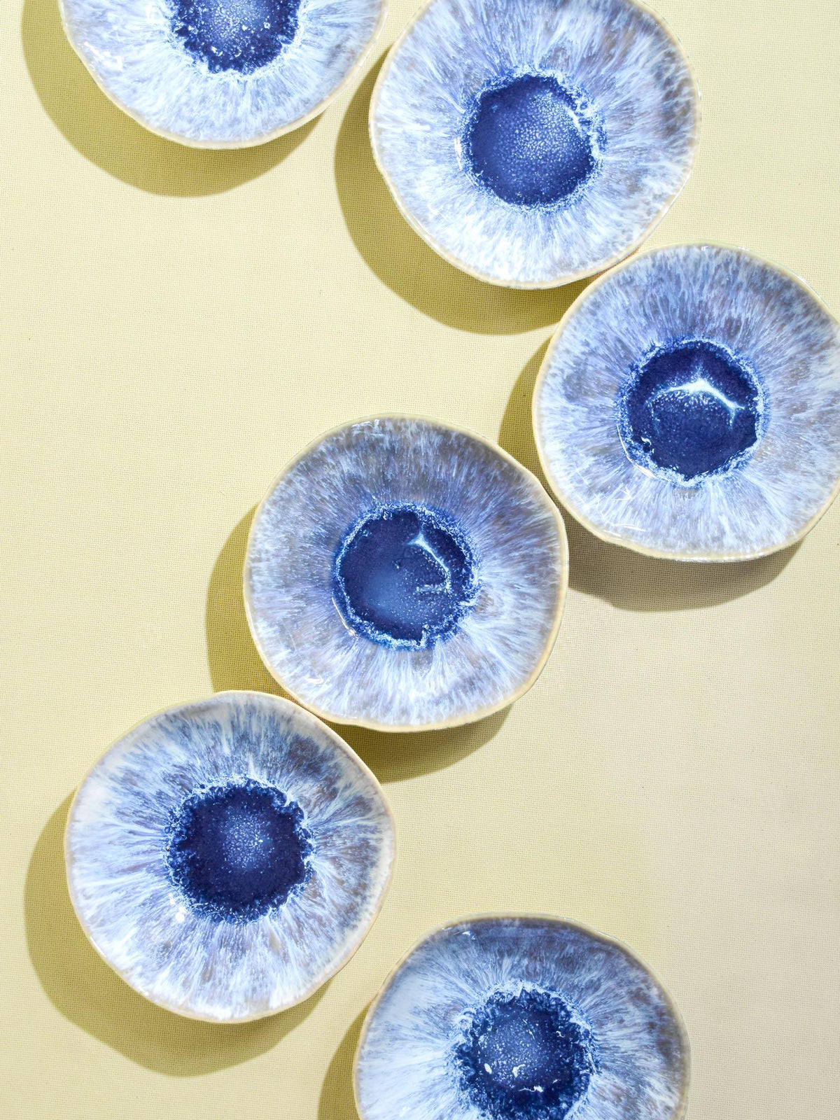 Assiette creuse Onda | Cobalt écume