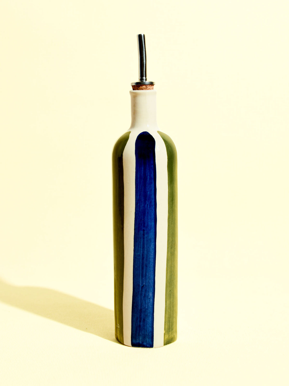 Bouteille d’huile | Bleu & Vert Linhas