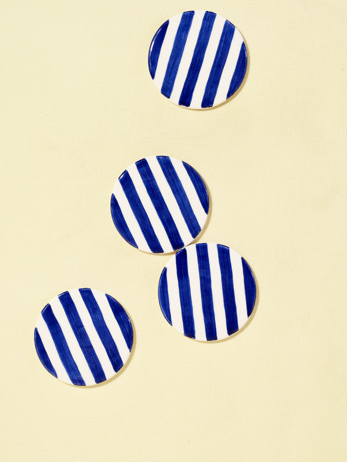 Dessous de verre | Bleu Linhas