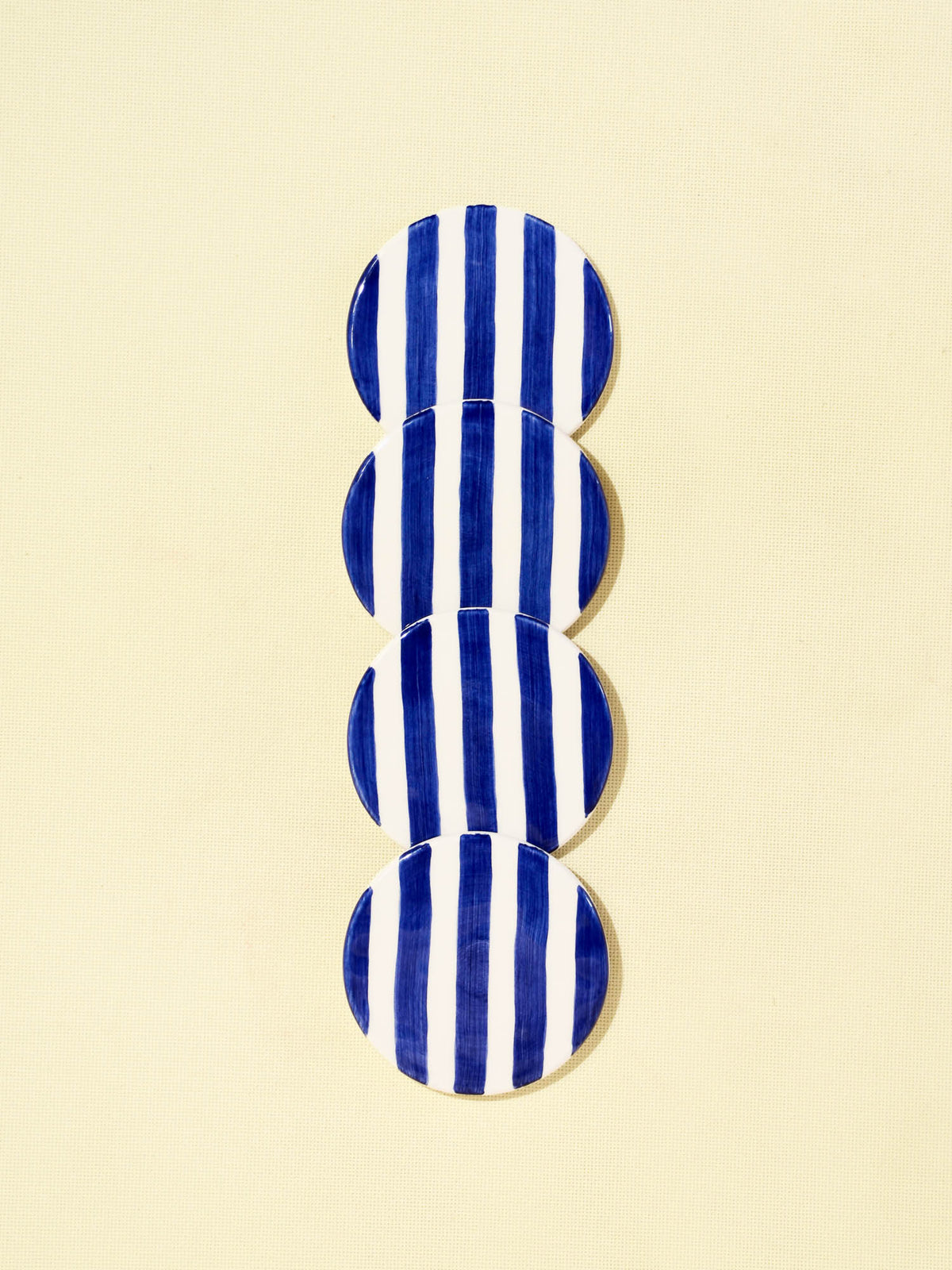 Dessous de verre | Bleu Linhas