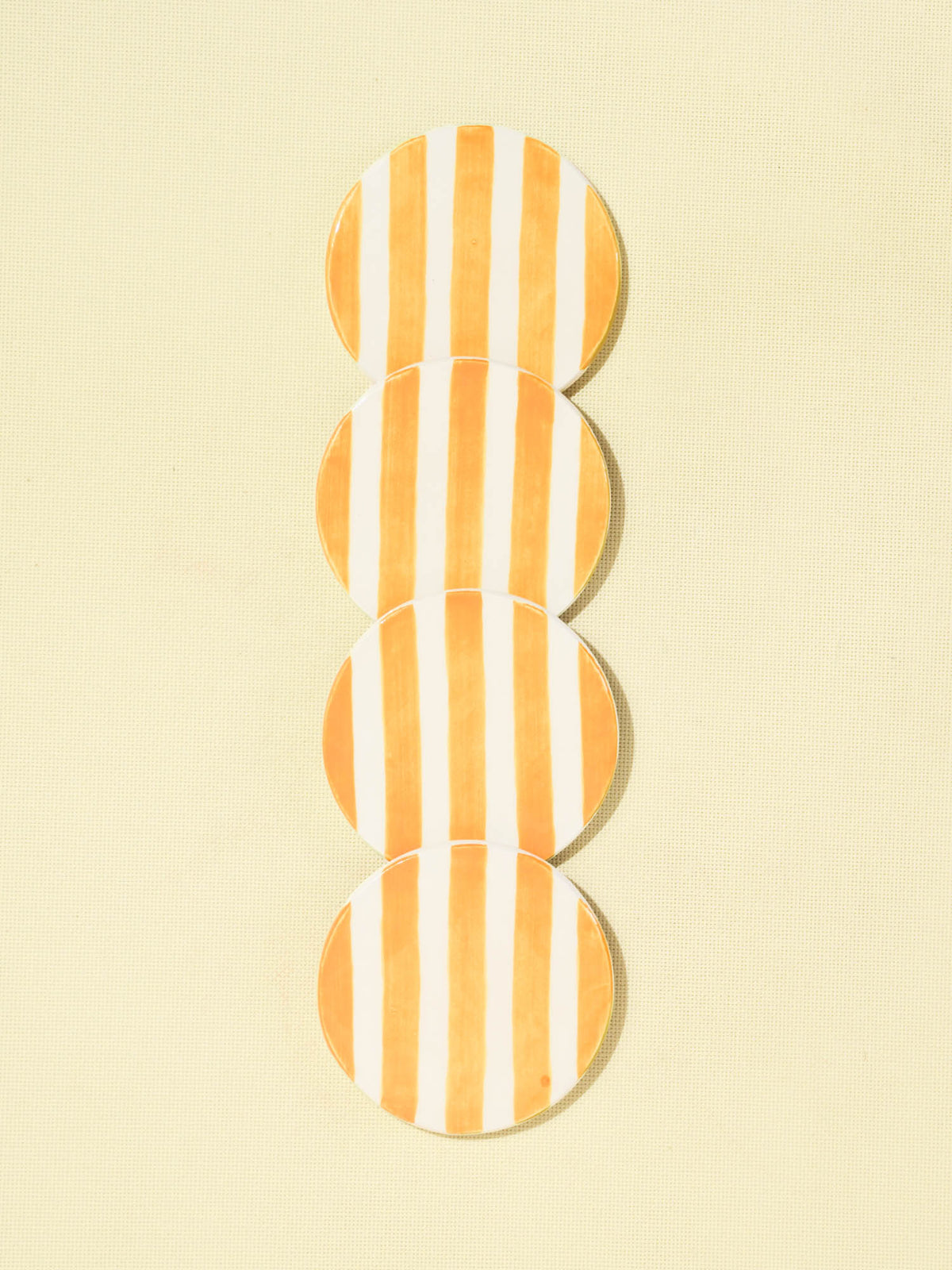 Dessous de verre | Jaune Linhas