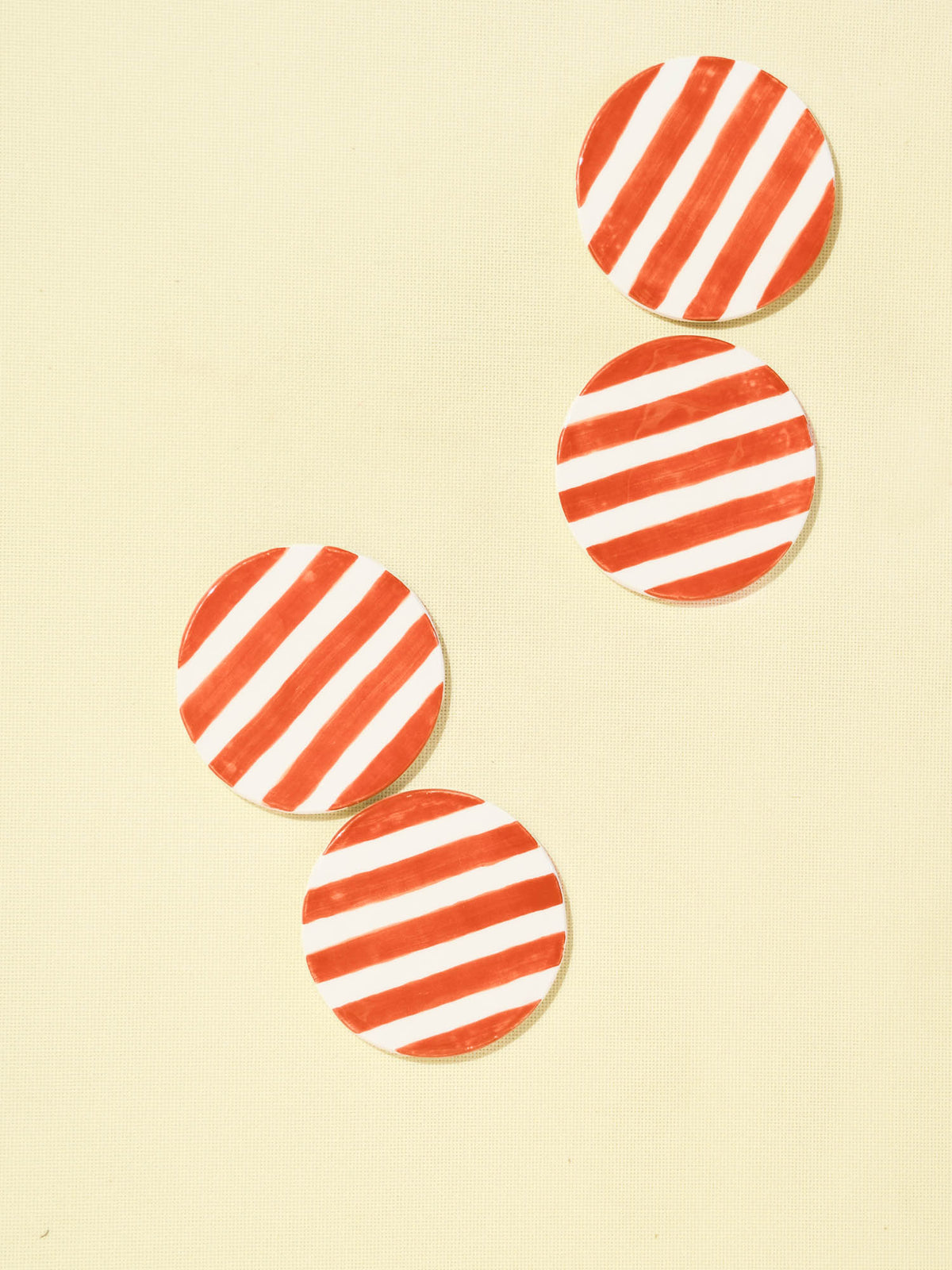 Dessous de verre | Terracotta Linhas