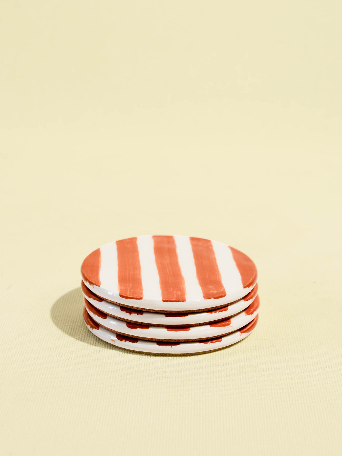 Dessous de verre | Terracotta Linhas