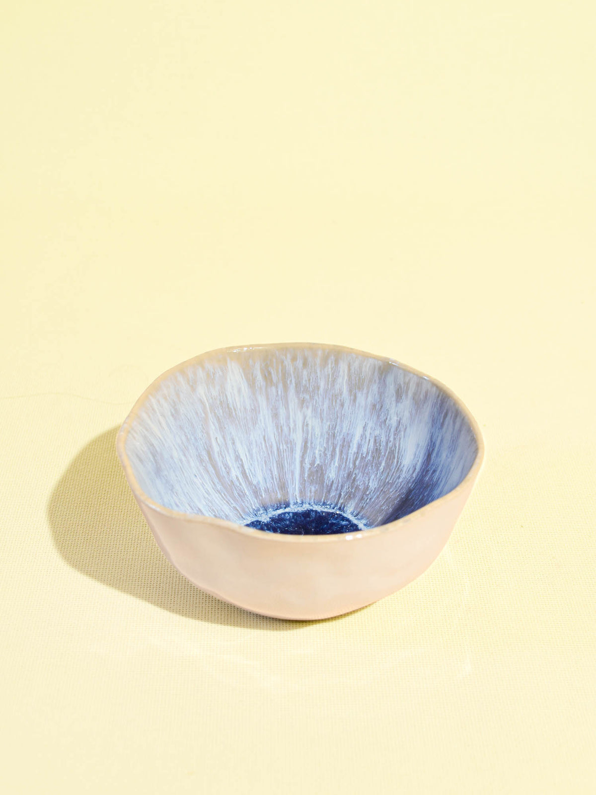 Grand bol Onda | Cobalt écume