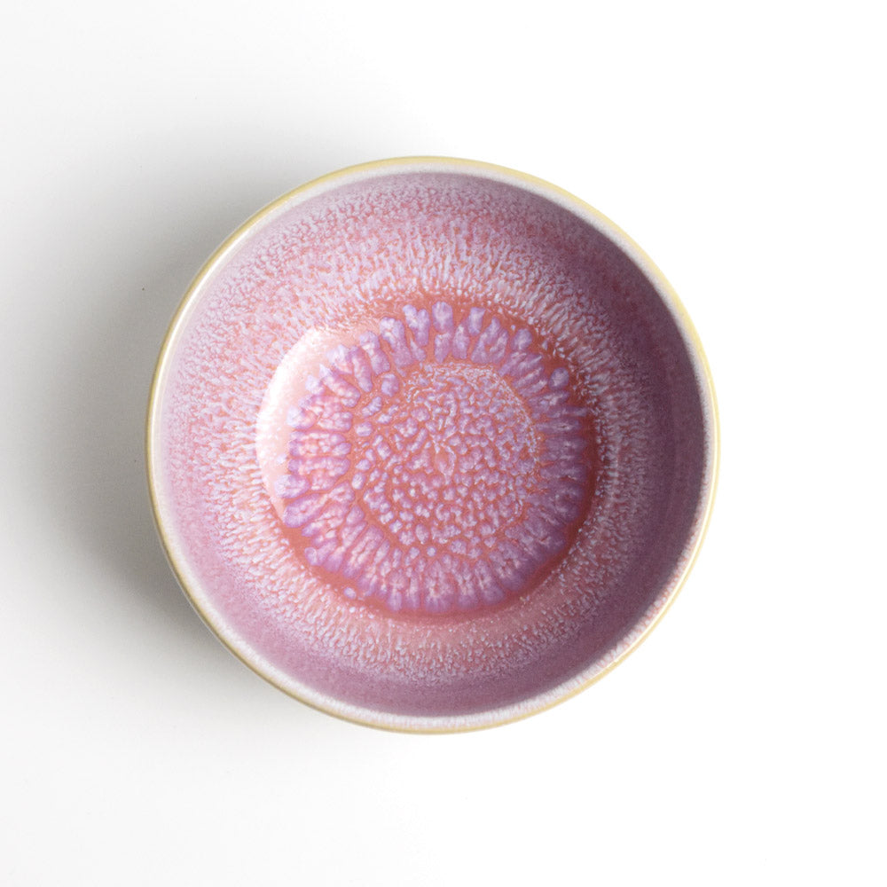 Bol Sur Pied Céramique Vintage Milieu De Siècle – Motif Rose – Personnage E.T.