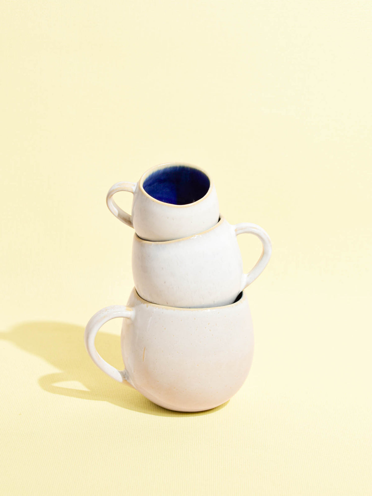 Grand mug en céramique émail bleu odyssée Céladon, plusieurs tailles de la collection