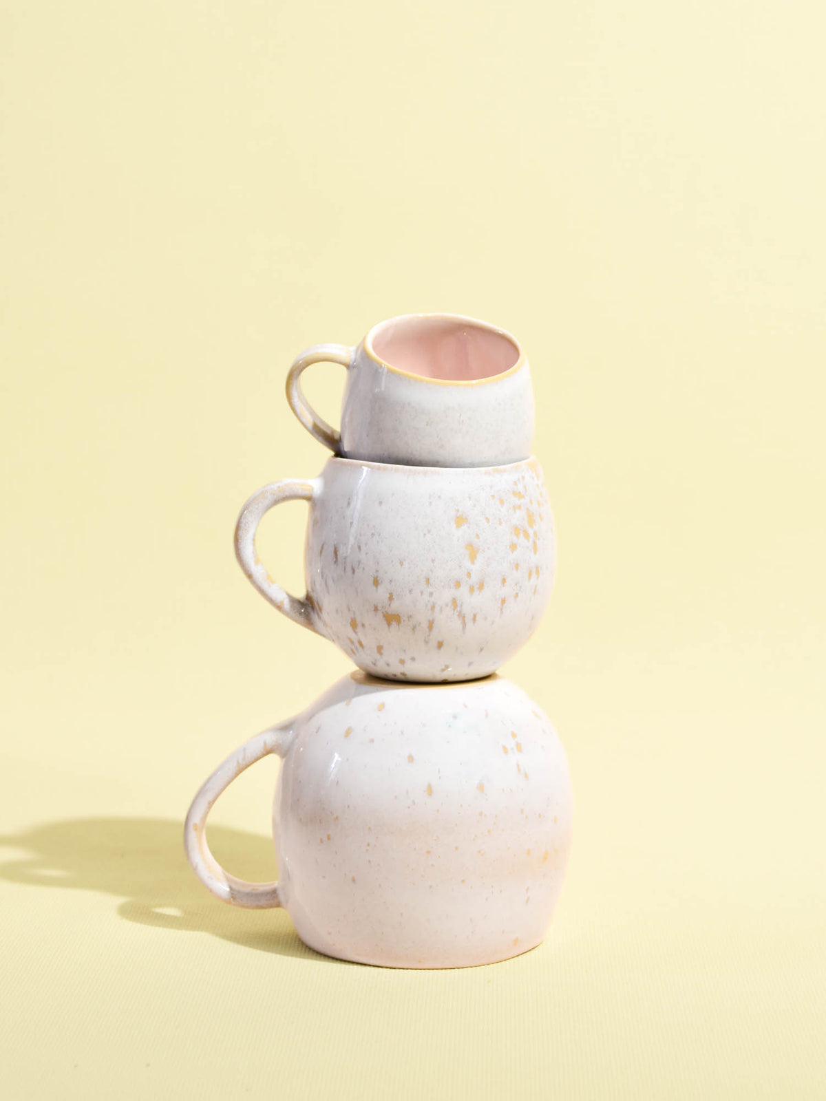 Grand mug en céramique émail rose bohême Céladon, plusieurs tailles de la collection