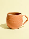 Grand mug en céramique émail terracotta sienna Céladon, vue de face