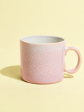 Grand mug droit en céramique émail rose minéral Céladon, vue de face