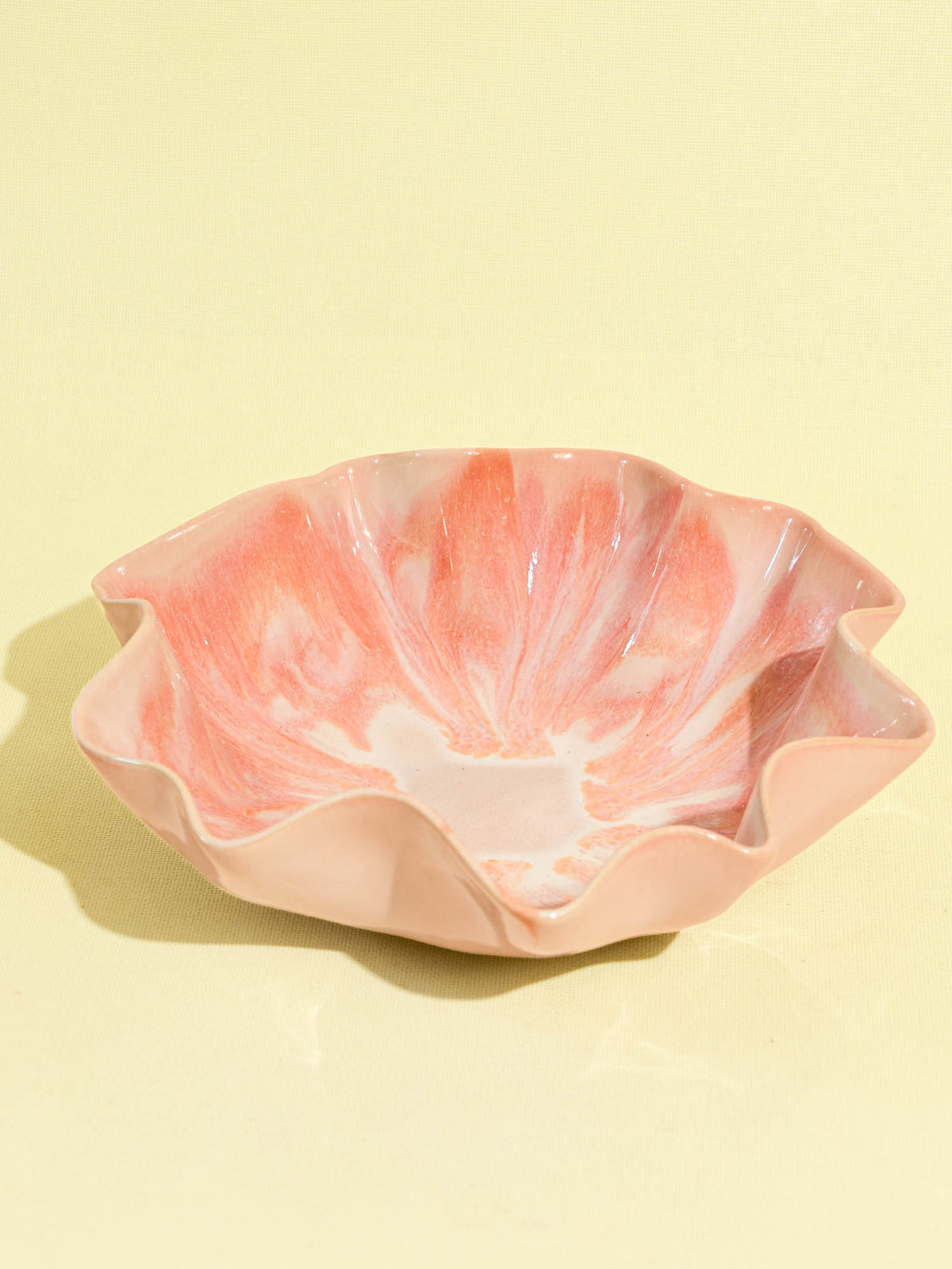 Saladier XL Onda | Rose anémone