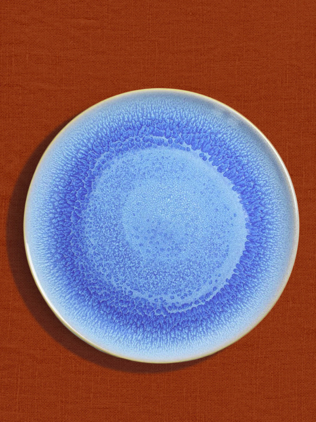Grande assiette | Bleu minéral