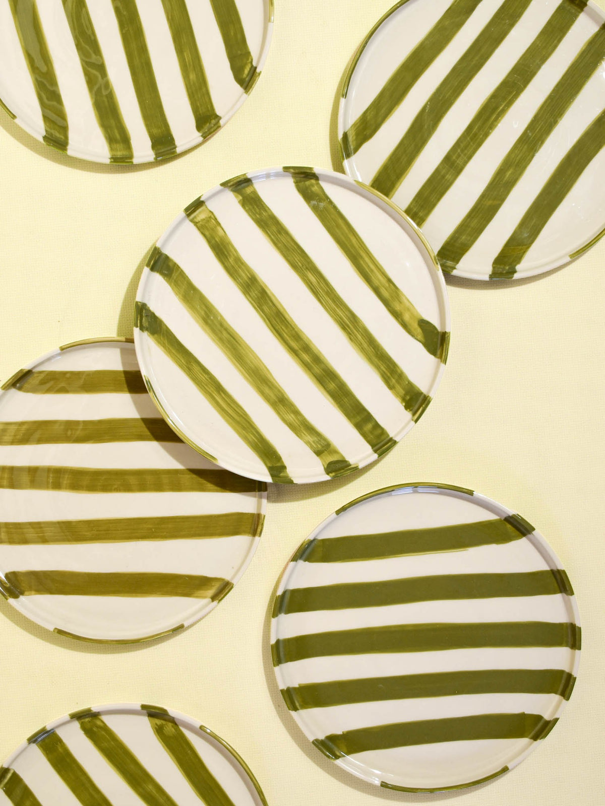 Grande assiette | Vert Linhas
