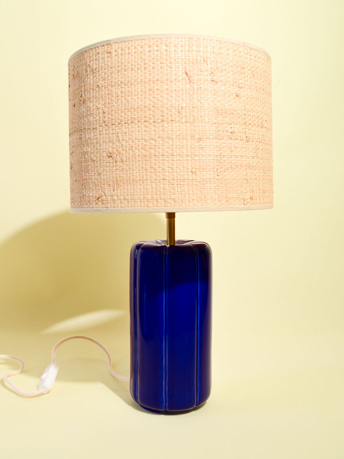 Lampe Luzia | Indigo & Raphia