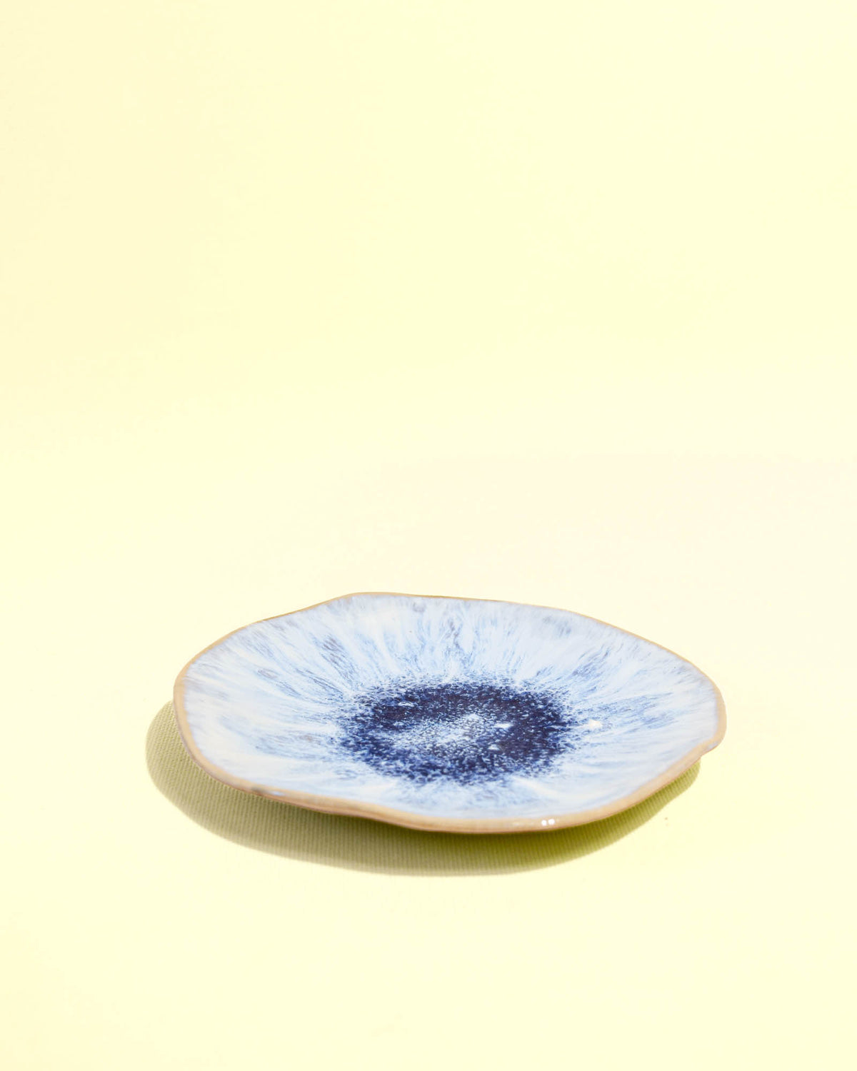 Petite assiette Onda | Cobalt écume