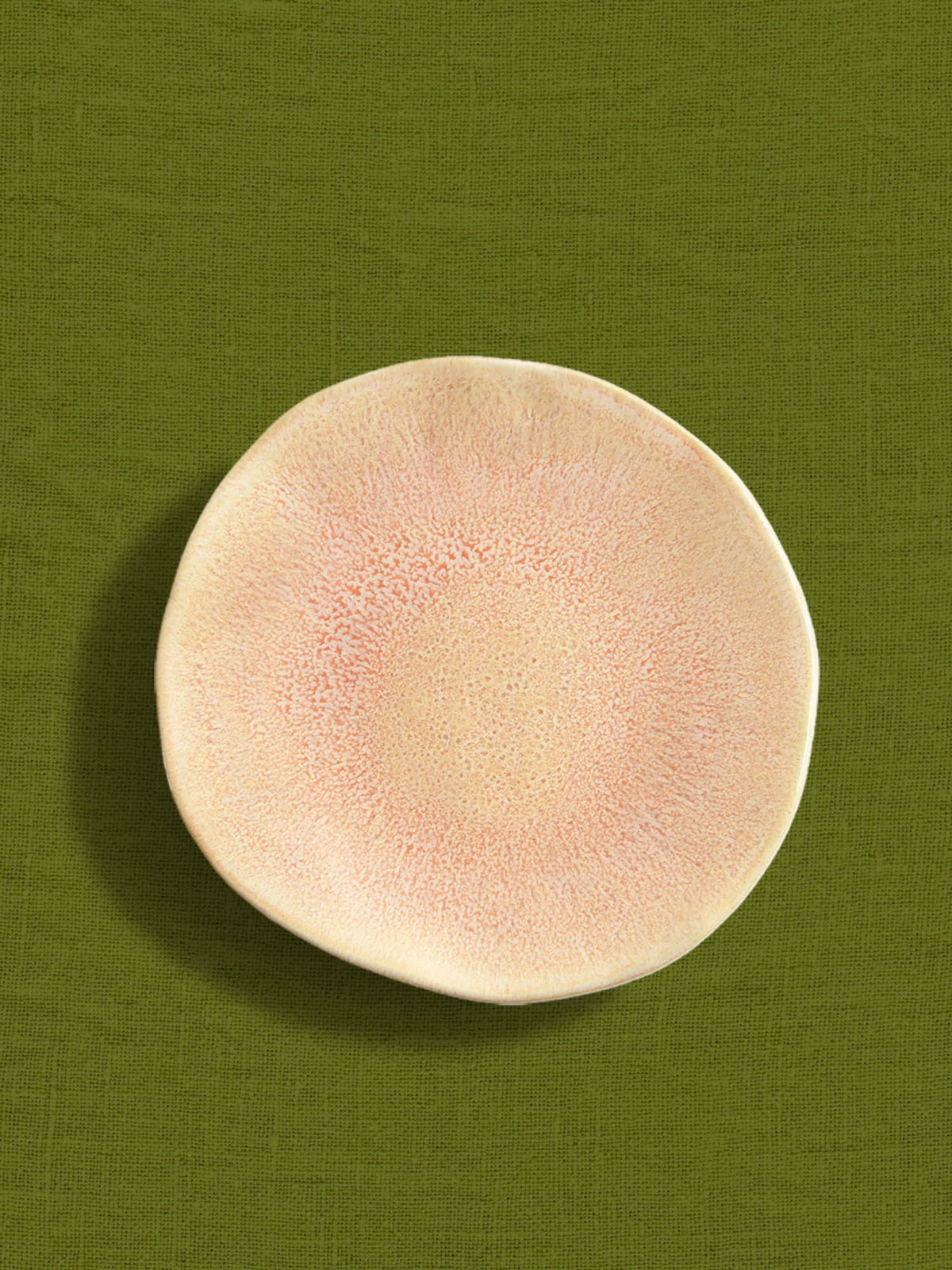 Petite assiette Onda | Corail doré