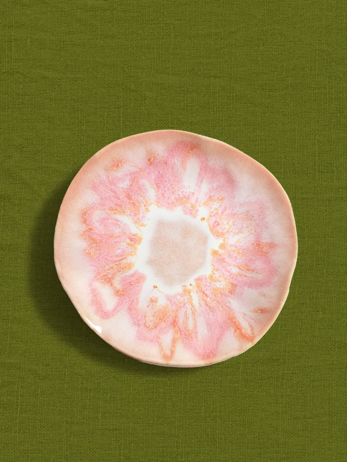 Petite assiette Onda | Rose anémone