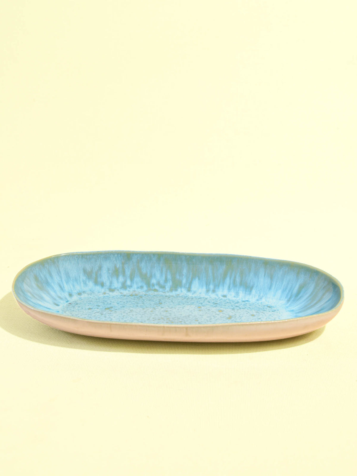 Plat de service L | Bleu água