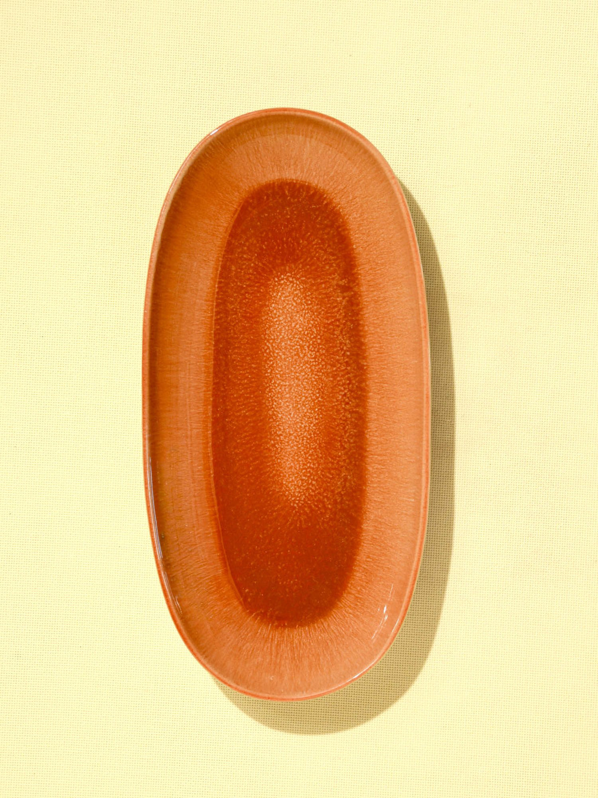 Plat de service L | Terracotta sienna