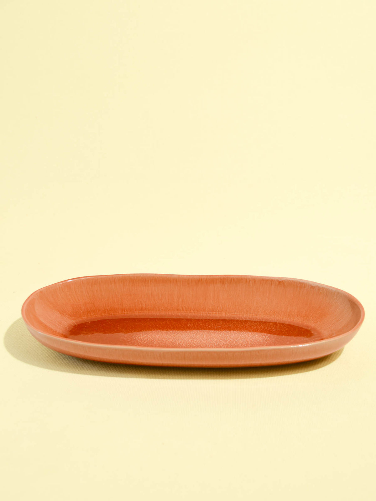 Plat de service L | Terracotta sienna