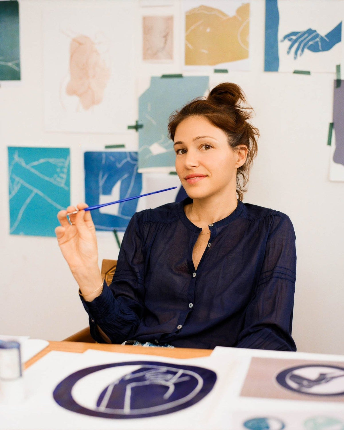 Faustine Badrichani – Nus Bleus x Céladon