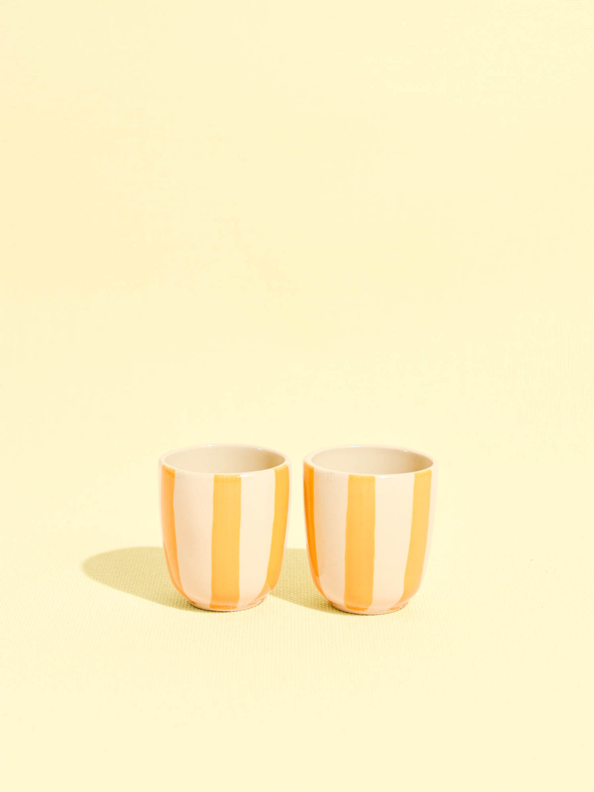 Set de 2 tasses expresso | Jaune Linhas