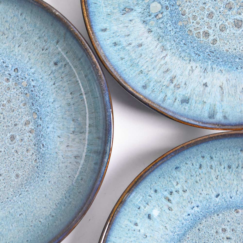 Lot de 6 assiettes creuses en grès bleu D21 Genesis | Maisons du Monde Lot de 6 assiettes creuses en grès bleu D21 Genesis | Maisons du Monde