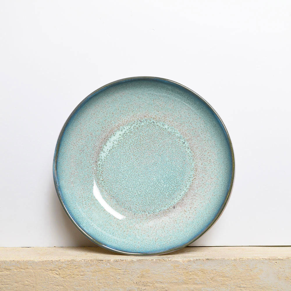 Service pour Vert audacieux Vaisselle en grès artisanale