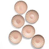 Assiette creuse Fleur | Rose grisé