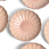 Assiette creuse Fleur | Rose grisé