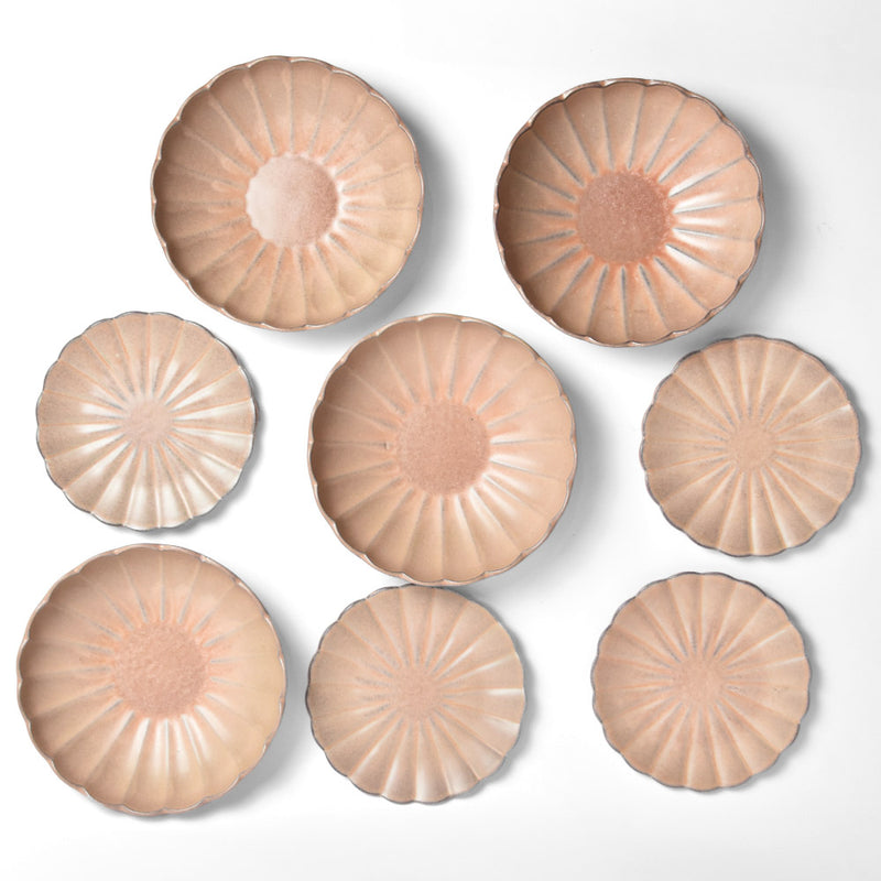 Petite assiette Fleur | Rose grisé
