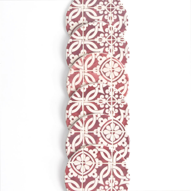 Dessous de verre | Rouge Azulejos