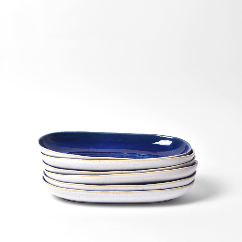 Plat Ovale Maxwell & Williams – Bleu Indigo – Céramique – Neuf